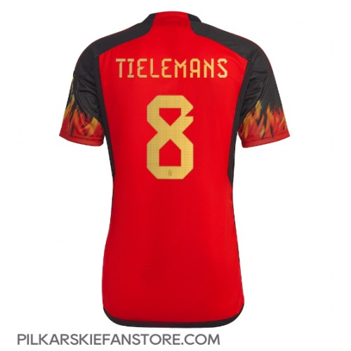 Tanie Strój piłkarski Belgia Youri Tielemans #8 Koszulka Podstawowej MŚ 2022 Krótkie Rękawy